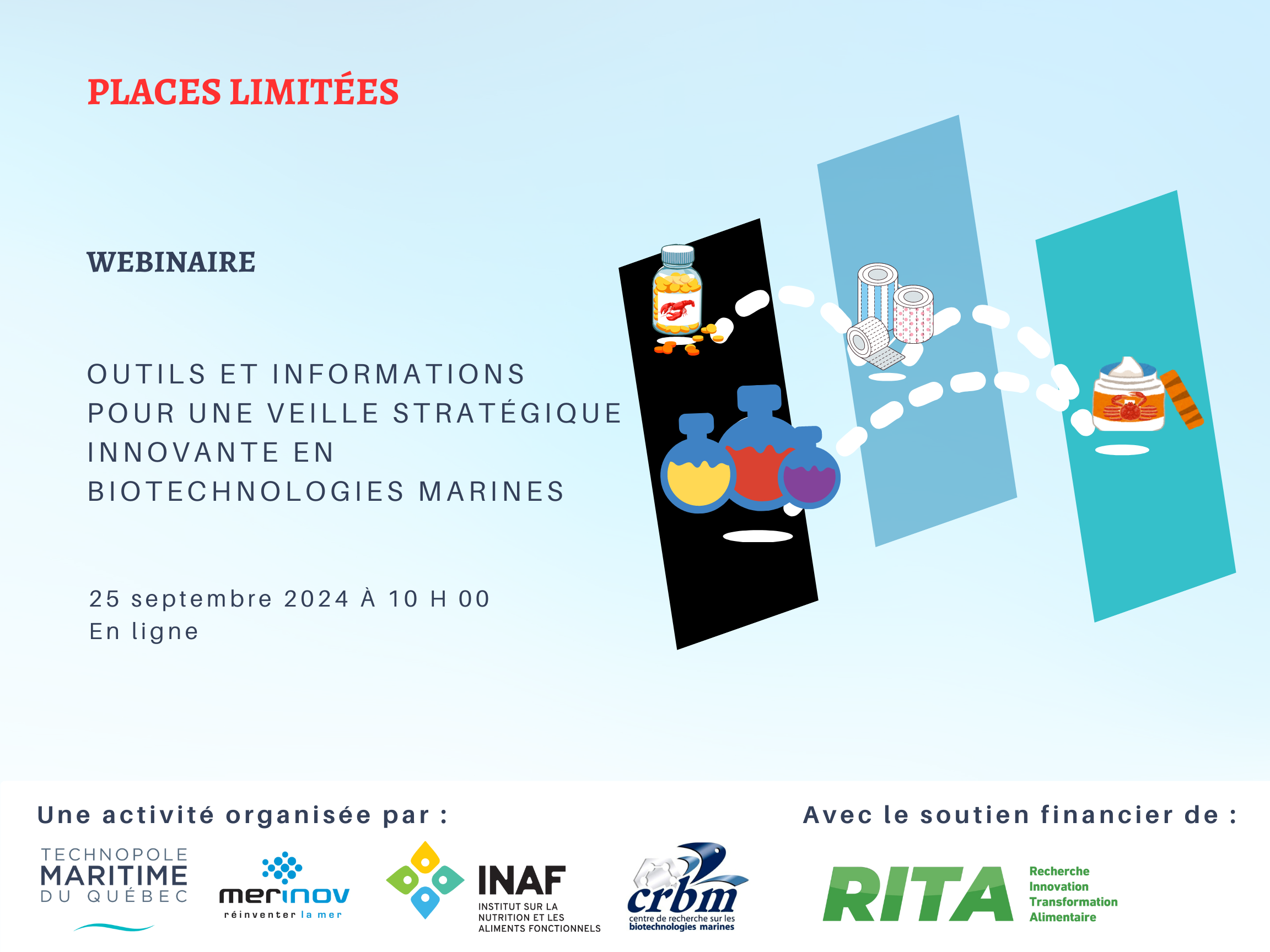 Inscription – Webinaire de validation des outils pour la cartographie des acteurs en valorisation des coproduits marins au Québec – 25 Septembre 2024 – 10 h 00 | En ligne